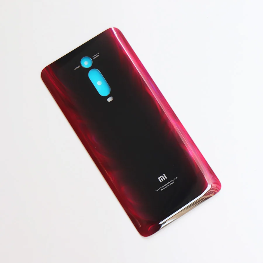 Mi 9T 3D стекло задняя крышка корпуса для Xiao mi Red mi K20 задняя дверь Замена жесткий чехол батареи черный Запас K20 Pro - Цвет: Red 2