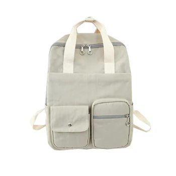 

New Nylon Backpack Campus Style Junior High School Student School Bag Multifunctional Handbag Outdoor Travel Bag