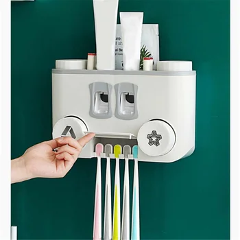 

5in1 UV Light Ultraviolet Toothbrush Automatic Toothpaste Dispenser Sterilizer Toothbrush Holder Cleaner