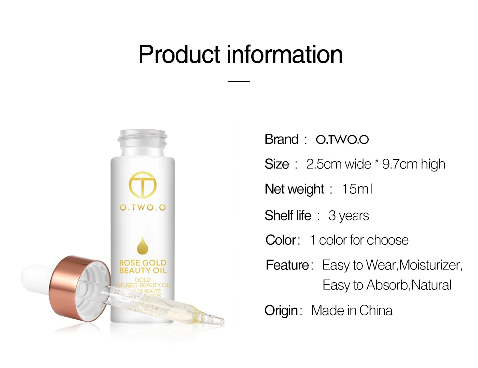 O.TWO.O Multi-use Makeup Essential Oil Makeup Base Beauty Oil Face Primer Mix With Foundation Hydrating Lips Revive Dried Makeup