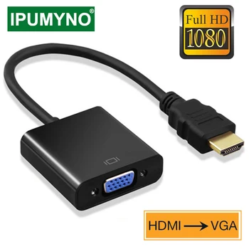 

Hdmi To VGA Cable PS4 1080P TV Box Display Port PC Aux Audio Converter Adapter Projector Monitor Projetor Television Extender