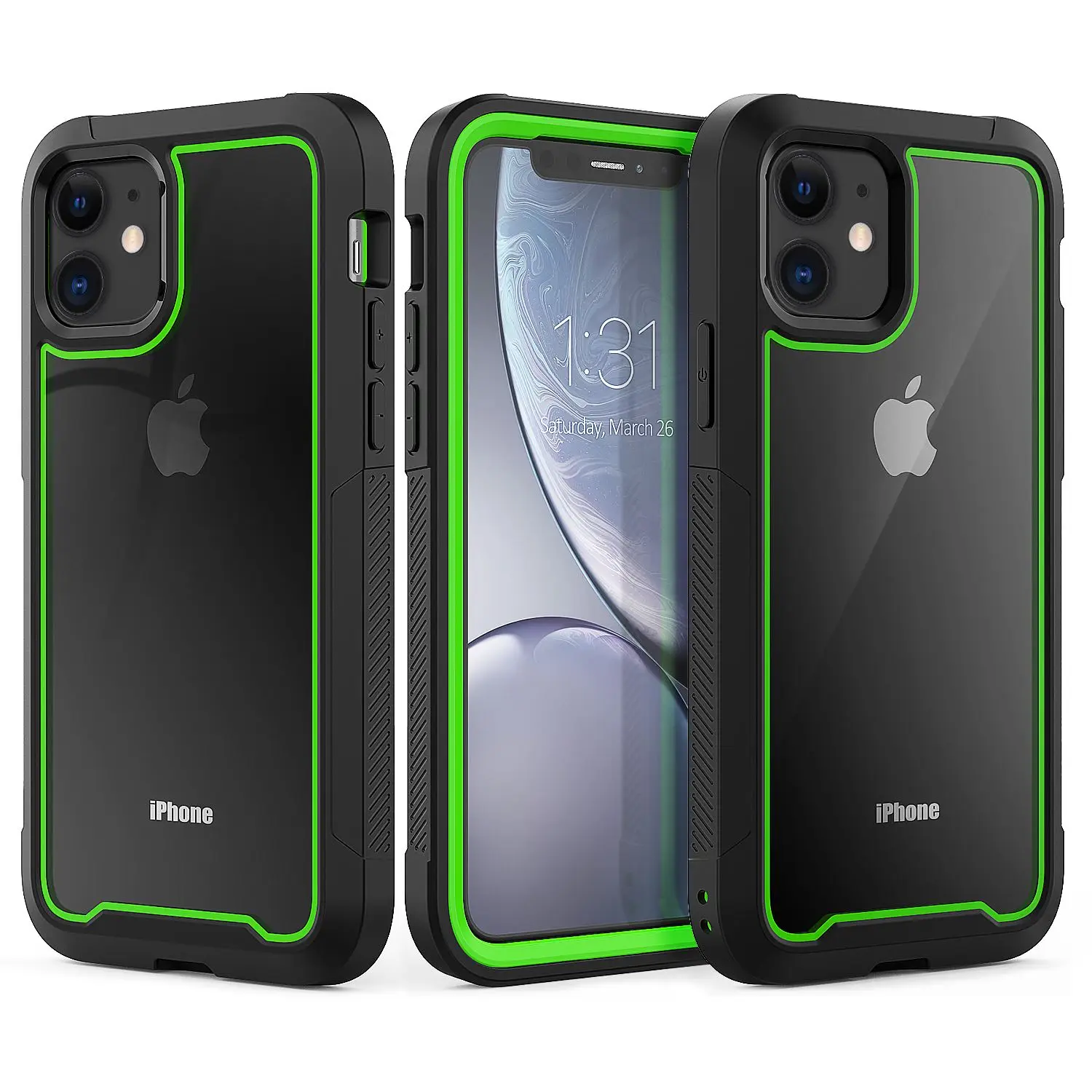 Чехол для iPhone 11 Pro Max двухслойный ТПУ + Поликарбонат акриловый Гибридный