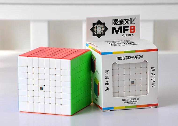 MofangJiaoshi MoYu MF9 без наклеек MF8 Meilong 9x9x9 кубик волшебный 9 слоев 8x8 9x9 скорость головоломка Cubo развивающие игрушки Детская игра - Цвет: MF8 stickerless