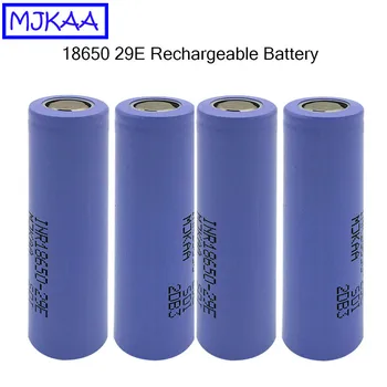 

MJKAA 4pcs Original 18650 2900mAh Battery 3.7V Flat Head Rechargeable Li-ion Lithium Batteries for Power Bank Flashlight