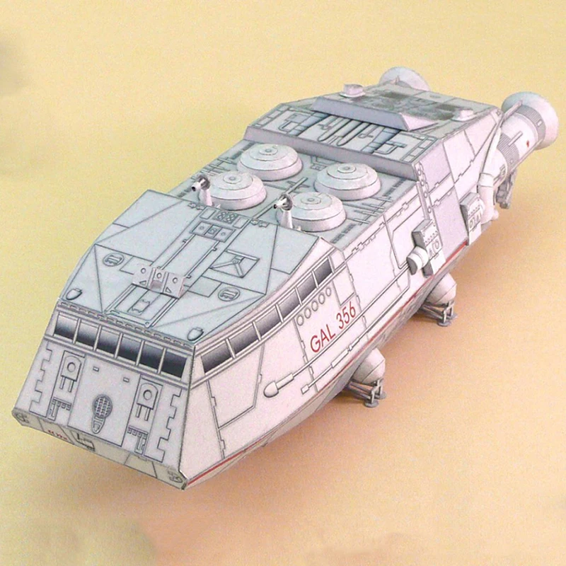 Масштаб Battlestar Galactica Colonial Shuttle DIY ручной работы бумажный модельный комплект