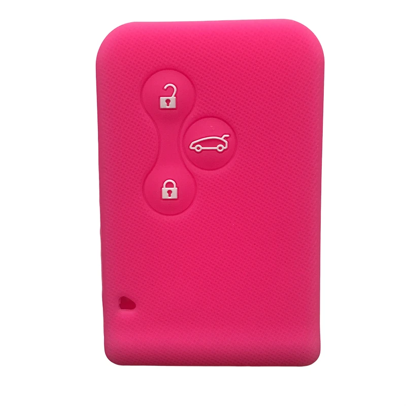 Silicone Car Key Case Cover For Renault Clio Logan Megane 2 3 Koleos Trafic Captur Grand Scenic 3