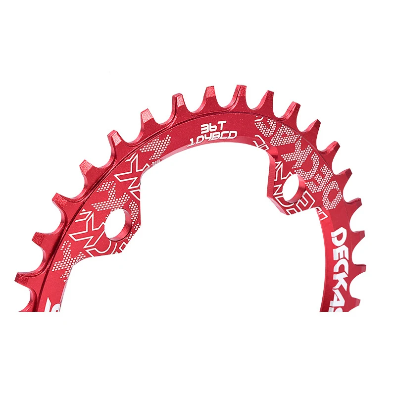 Круглая узкая широкая цепь MTB горный велосипед 104BCD 32T 34T 36T 38T шатун зубная пластина части 104 BCD