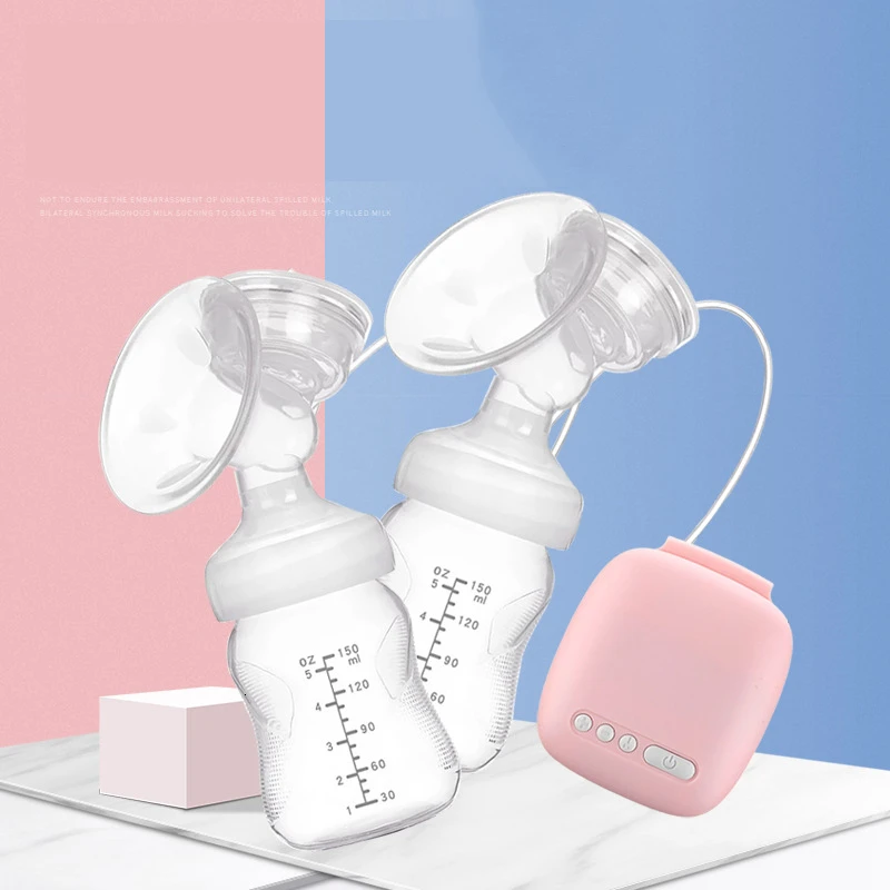 Single/Double Electric Breast Pump Milk Bottle Nipple Suction USB BPA Free Powerful Breast Pumps Infant Breast Feeding Baby Care