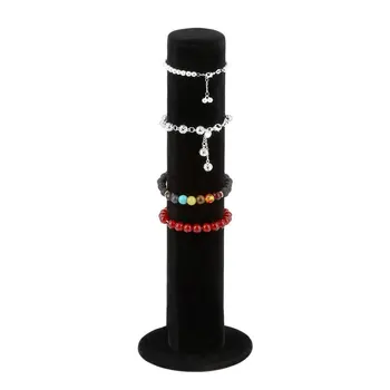

GENBOLI Velvet Watch Display Rack For Bracelets Chain Bangle Hairband Display Organizer Stand Holder