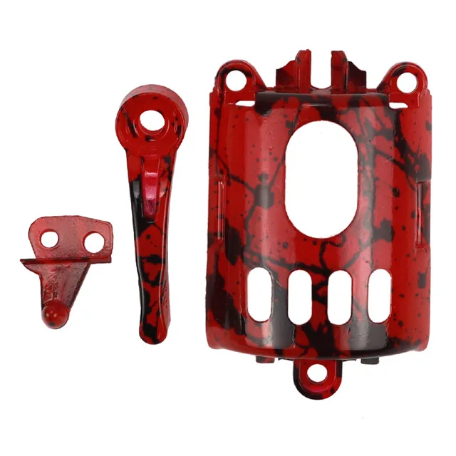 8Pcs/Set Electric Clipper Shell Set For WAHL 8148/8591 ABS 8 Style DIY Modification Shell Barber Electric Clipper Cover G0811 Transparent Red