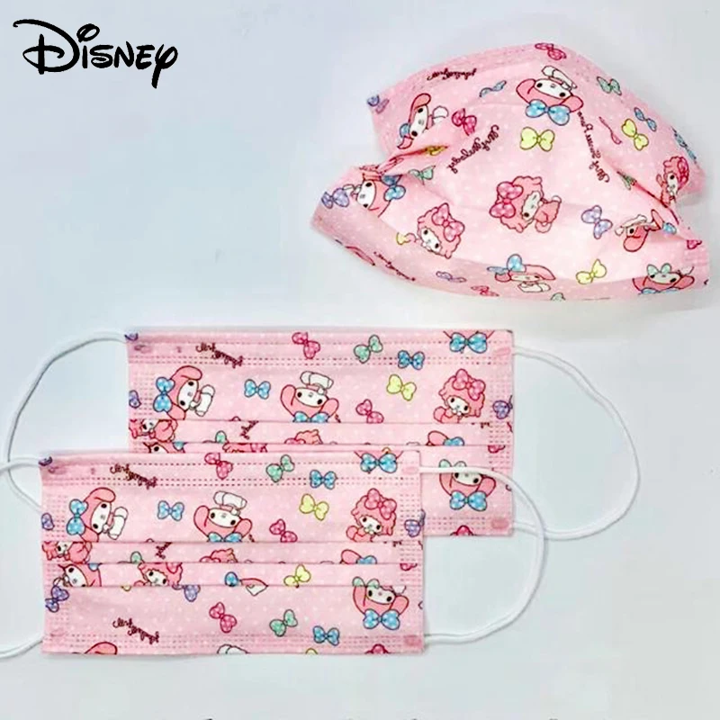 50PCS Cute Brown bear&ampPink Girls Disposable Children Mask Dust-proof Anti-smog Anti-pollen Carton Adult Face Breathable | Красота и
