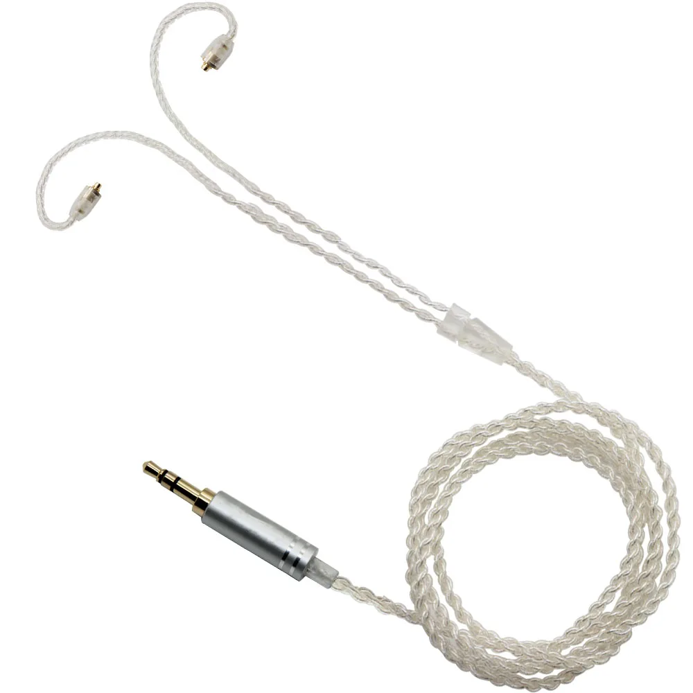 Khopesh MMCX SE535 обновление серебряной пластины кабель для Shure SE215 SE315 SE425 SE535 SE846 съемный проводной кабель для ремонта Xiaomi