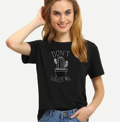 Женская футболка с принтом кактуса, Harajuku, летний женский топ, футболка для девушек, забавный круглый Детский рюкзачок, футболка с вырезом, хипстер, Tumblr