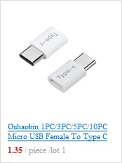 Ouhaobin type-C гнездовой разъем для Micro USB 2,0 конвертер адаптер для передачи данных обеспечивает сверхскоростную зарядку и передачу преобразователя