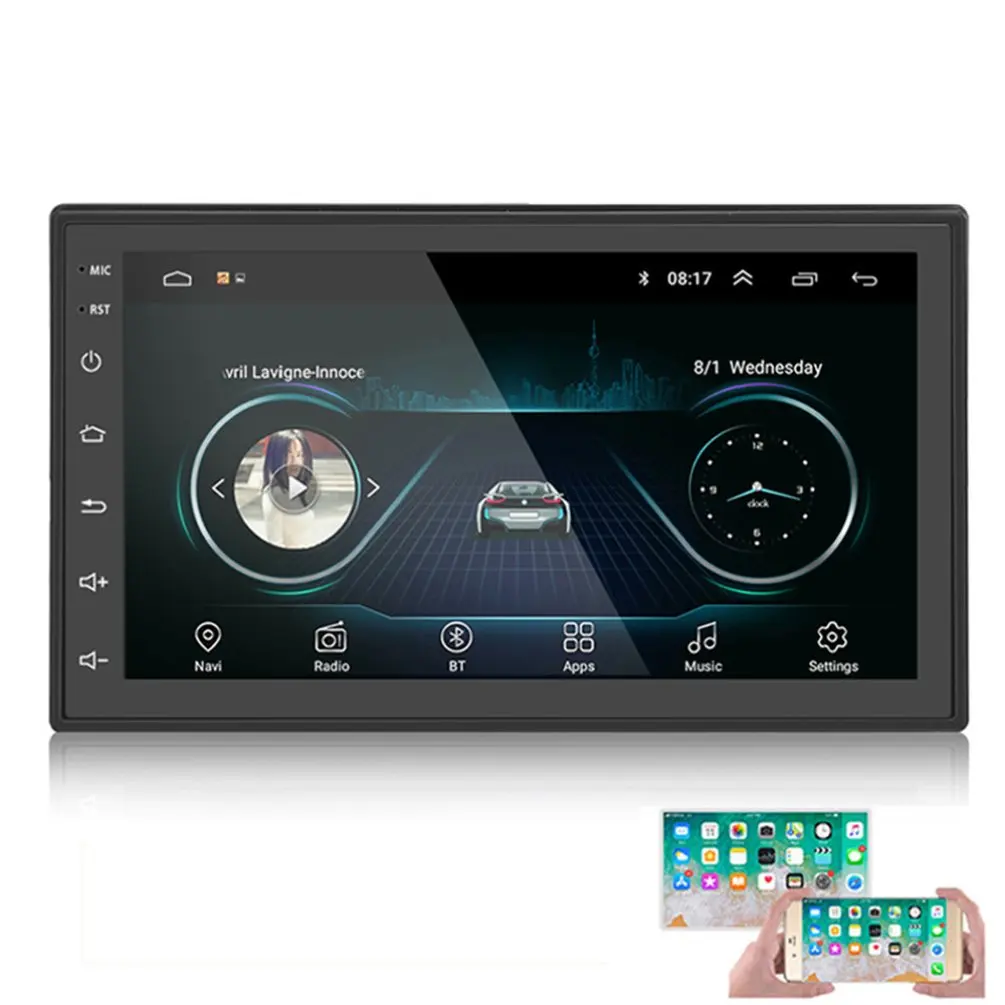 

Car Multimedia Player GPS Navigation With Map Player 7 Inch HD Touch Screen MP5 Player Radios Players