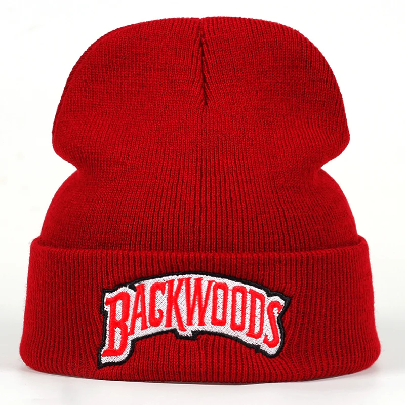 Новинка, брендовая вязаная зимняя шапка с надписью backwoods, Хлопковая мужская и женская модная вязаная зимняя шапка в стиле хип-хоп, шапки Skullies