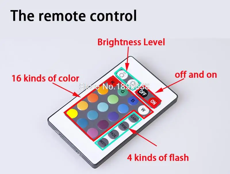  Super bright multiple color RGB Multi-Color LED Angel Eyes Kit with Remote control For BMW 3 Series - 4000087731611