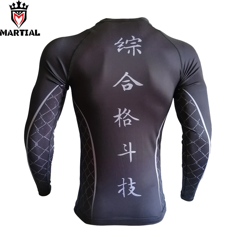 Tanie Martial 2020 NEW ARRIVAL FIGHT VILLAGE Rashguard sublimowane koszulki na siłownię BJJ MMA Crossfit koszule z krótkim rękawem sport top