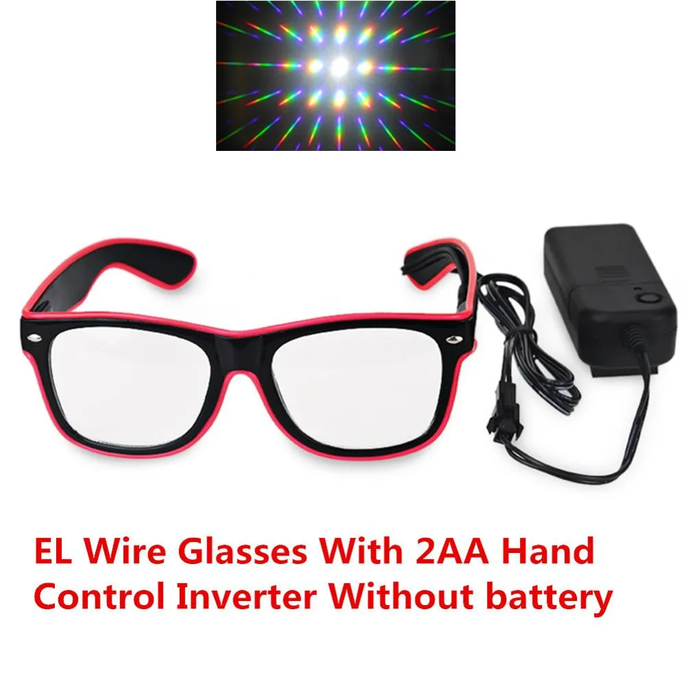 1pcs HONY 3D Ultimate Diffraction Glasses-3D Prism Effect EDM Rainbow Style Rave Frieworks Starburst Glasses for Festivals 