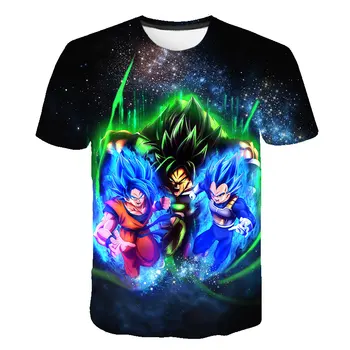 

New Arrival Cool Goku Dragon Ball Z 3d T Shirt Summer Hipster Short Sleeve Tee Tops Men/Women Anime DBZ Harajuk T-Shirts Homme