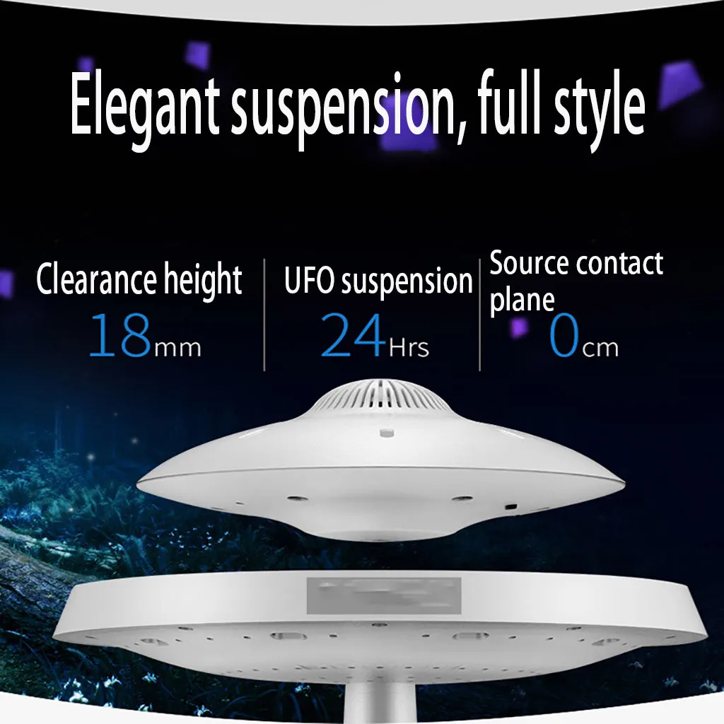 Антигравитационные летающие тарелки Магнитный Плавающий Bluetooth динамик беспроводная зарядка светодиодный настольный светильник детский подарок домашний декор