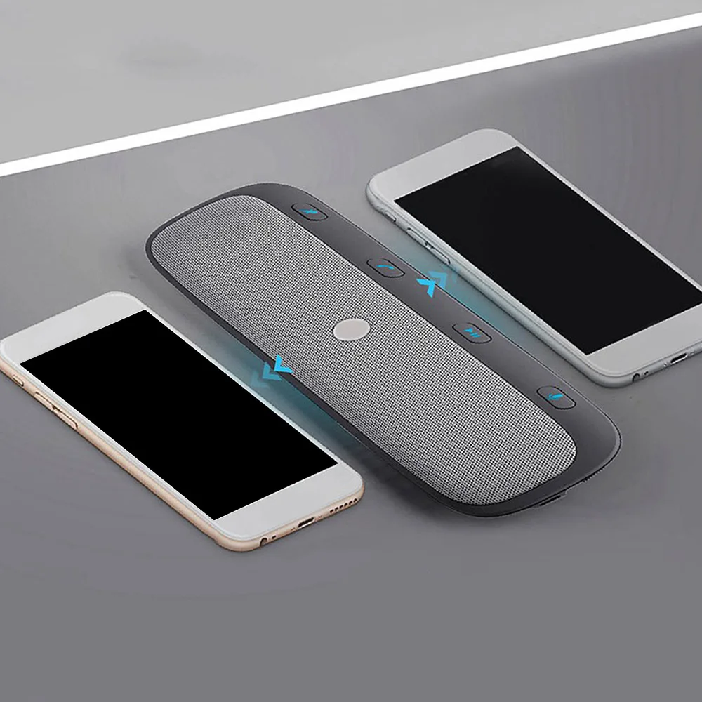 DJSona солнцезащитный козырек беспроводной Bluetooth V3.0+ EDR автомобильный набор для звонков динамик зарядное устройство для телефона с кабелем аудио музыкальный динамик с подвеской