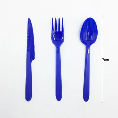 Knife fork spoon Nicro Hanukkah Праздничная светлая бумажная посуда тарелки салфетки чашки соломенный нож вилка ложки# ot214 - Цвет: Knife fork spoon