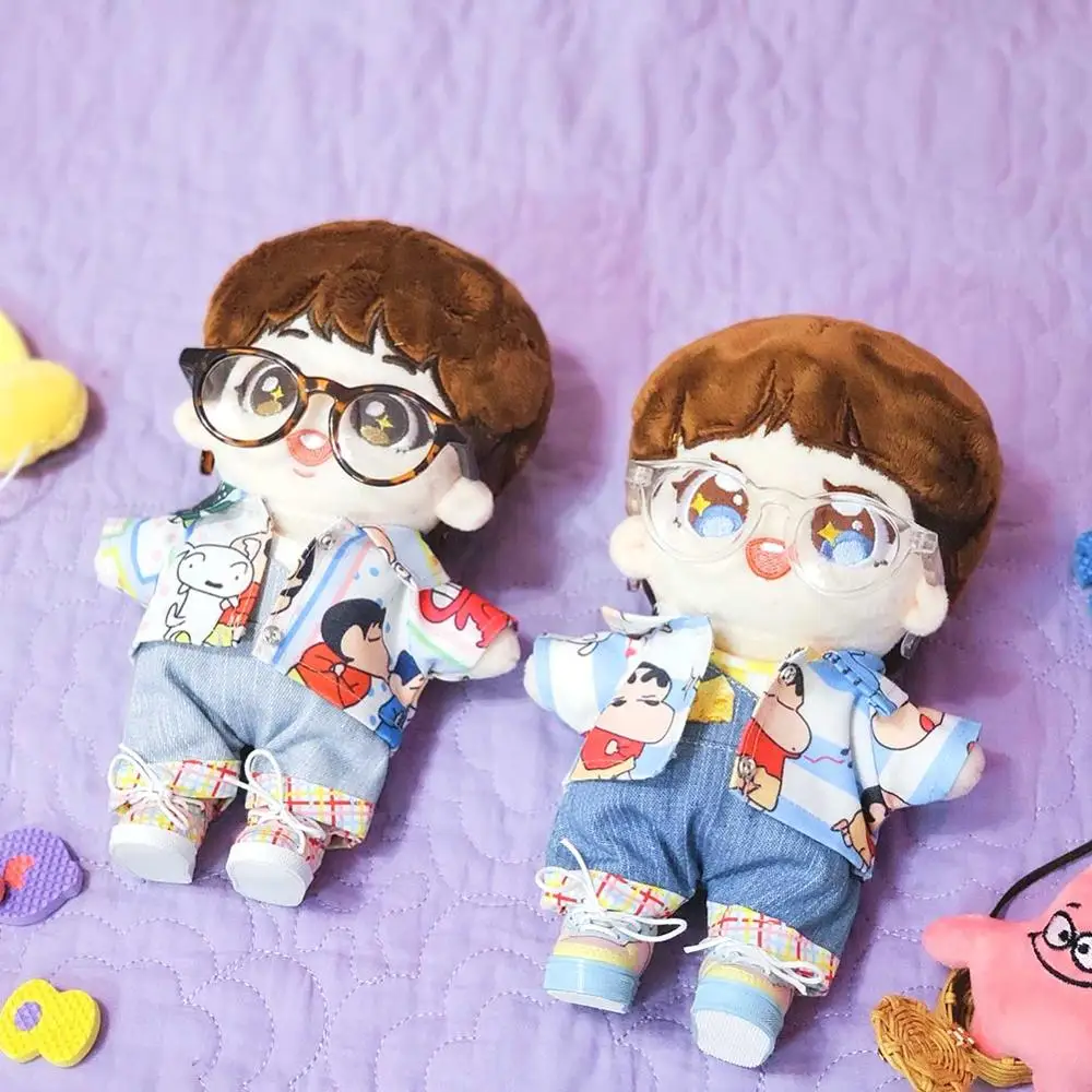 Плюшевая кукла Kpop EXO ручной работы 20 см одежда рубашка-пальто Crayou Shin-chan топ для