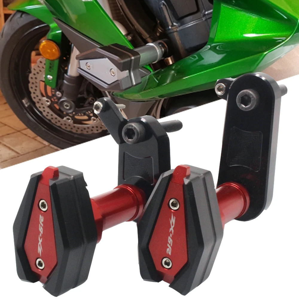 Для Kawasaki ZX-6R ZX6R ZX 6R 2009-2012 мотоцикла с ЧПУ Защита от падения Рамка слайдер обтекатель защита от Краш Pad протектор