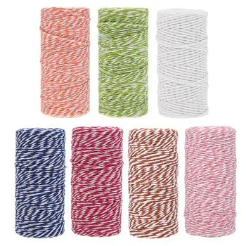 

1 Roll 100 Meters 2Ply Cotton Twine DIY Weaving Handmade Craft String Rope