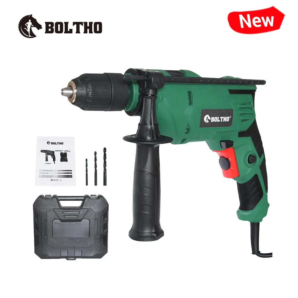 HammerDrillBOLTHO900WImpactDrillwithDrillBitsSet3000RPMHand
