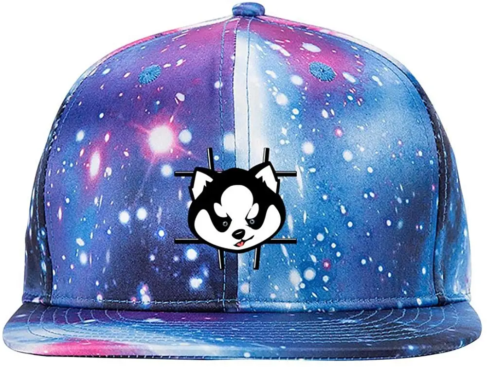 Хаски черный застрявший Бейсбол звездное небо шапки унисекс папа Регулируемая шляпа
