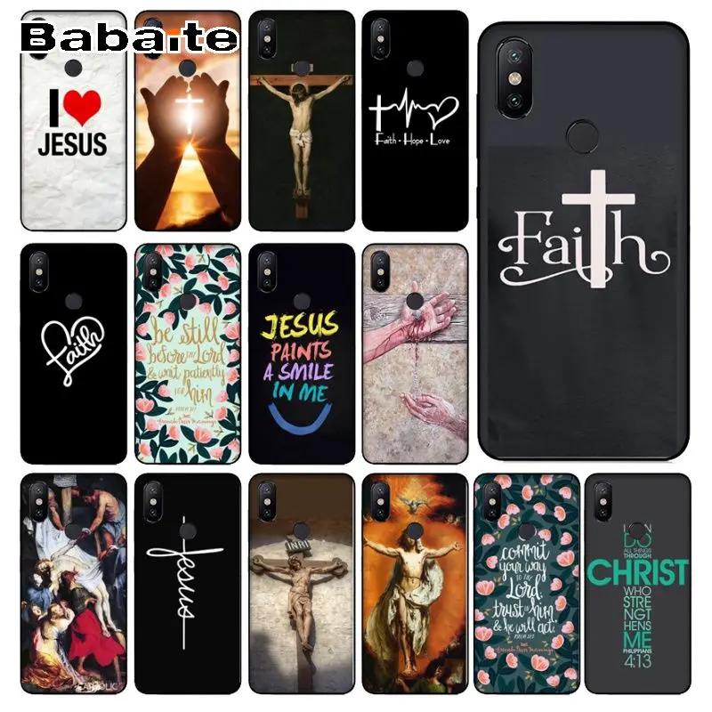 Faith Christian Religious Jesus Coque Shell Phone accessories Case For redmi7 5plus 5A 6pro 4 note5A note6pro note7 cases | Мобильные