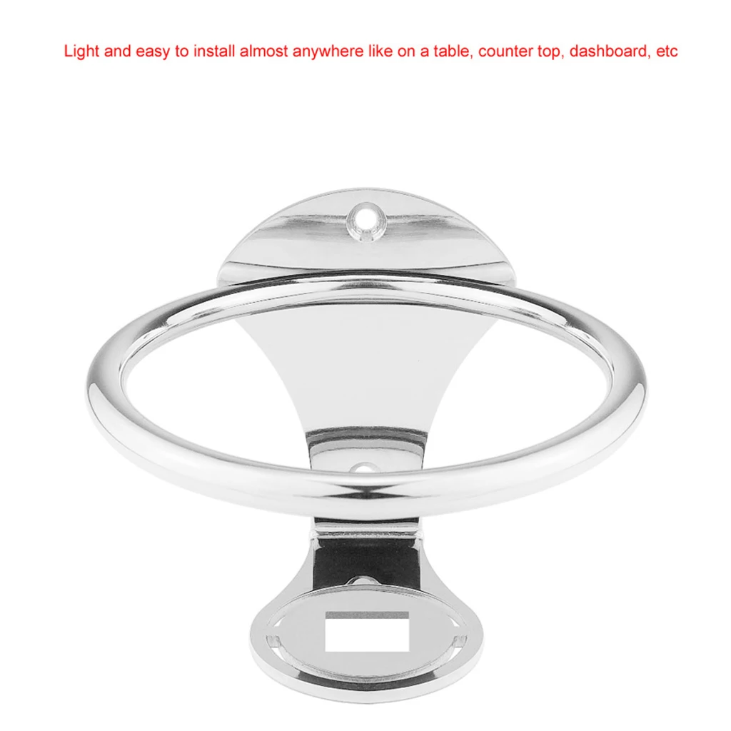 New Stainless Steel Sport Drink Cup Holder Adjustable for Marine Boat Car RV New Stainless Steel Sport Drink Cup Holder Adjustable for Marine Boat Car RV