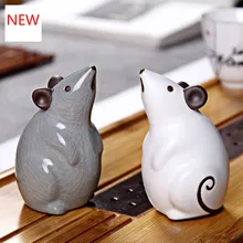 Керамические украшения, чайный набор с мультяшной мышкой, аксессуары, фигурка татхагата, Йога, мандала, чай, питомец, фиолетовый, керамические изделия, декоративные