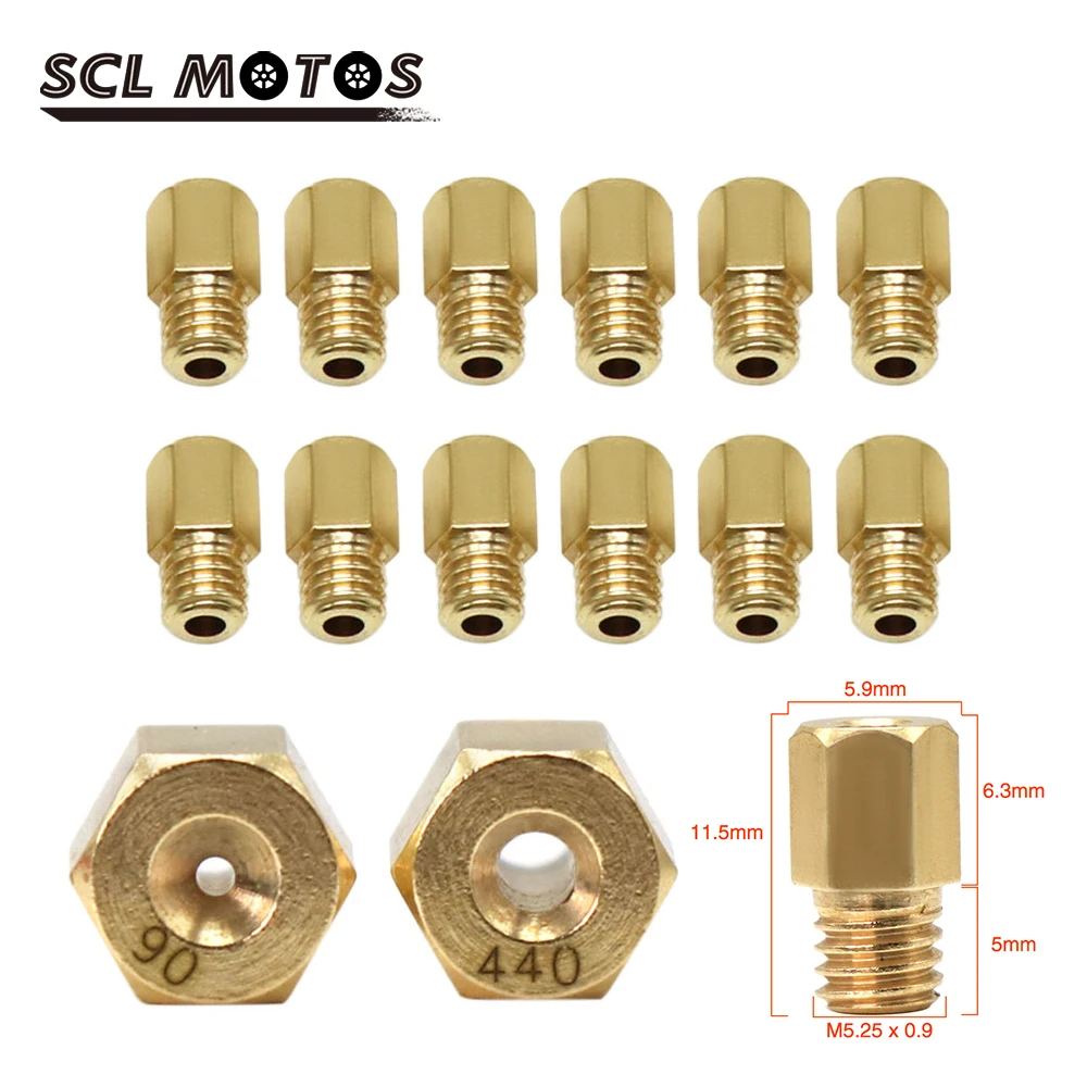 Scl Motos 12 Pz/Set Moto Carburatore Ugello Principale Getto Principale Iniettori Ugello Per Mikuni Vm Tm Tmx Carburatore Carb Scooter