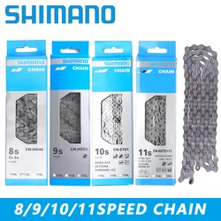 Original SHIMANO KMC 8/9/10/11/12Speed Chains 112/114/116/118/126 Links M6100 M8100 HG71 HG601 HG54 HG40 Road MTB Bicycle Chains