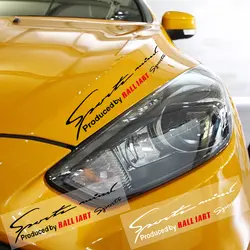 Ralliart эмблема значок автомобиля виниловая Спортивная наклеяка на гоночный автомобиль Светоотражающая для Mitsubishi Lancer Outlander Ralliart лампа