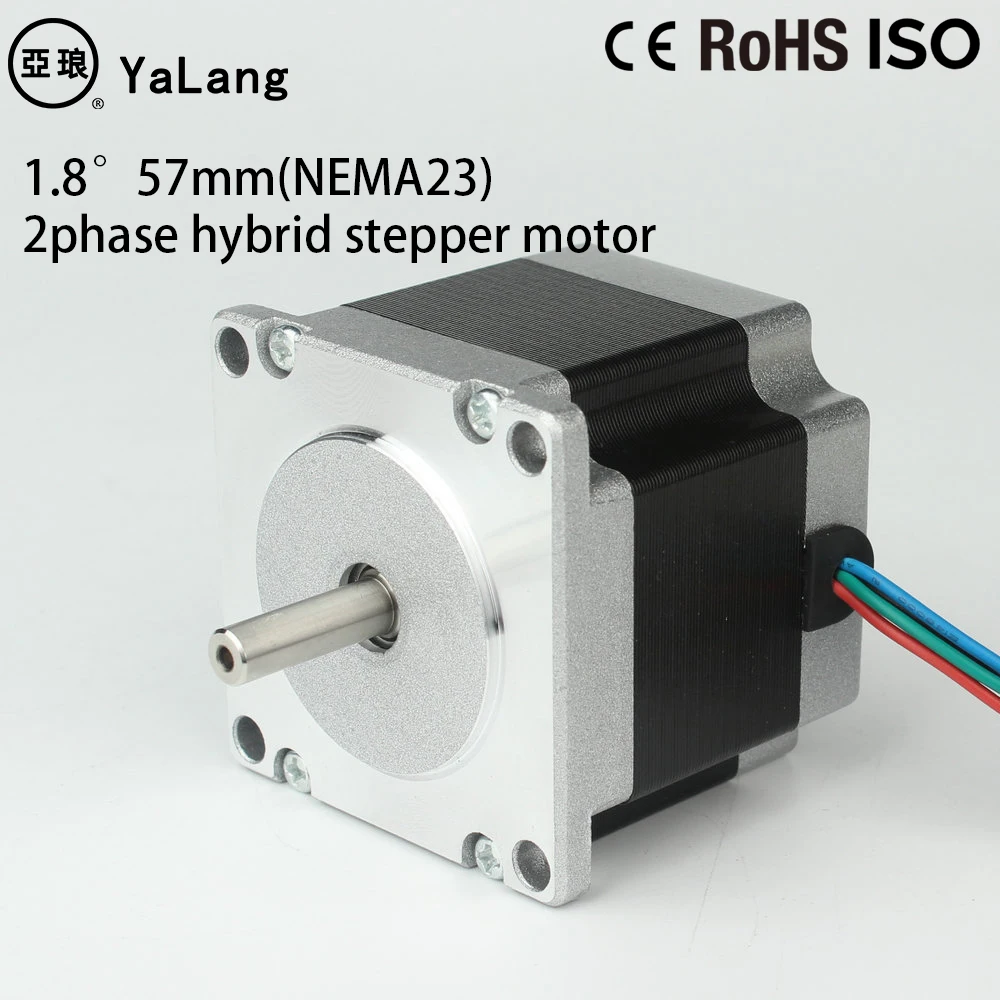 NEMA23 stepper motor 1.8° 42mm D = 6.35mm 4-lead 2phase hybrid stepper motor for 3D printer for CNC engraving milling machine