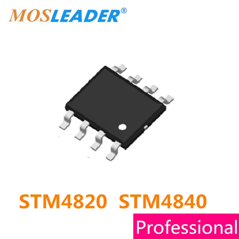 

Mosleader STM4820 STM4840 SOP8 100 шт. 4820 4840 N-Channel 30V Mosfet без ESD защищенный высокое качество