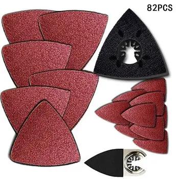 

82pcs Polisher Sandpaper For Fein MultiMaster Polishing Sanding Pads Oscillating Multi Tools Accessories