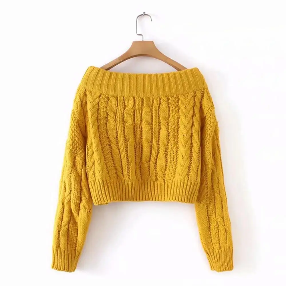 Ladies fashion strapless sweater