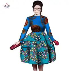 2019 Весна Африканский традиционная Дашики для женщин платья для халат longue femme печати Дашики плюс размеры Хлопковое платье маленький большой