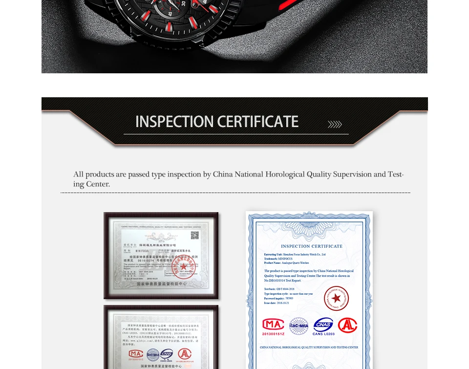 MINI FOCUS quartzhorloge voor heren Waterdicht_voghion.com