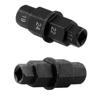 

17 19 22 24mm Motorcycle Tire Spindle Wrench Tool Motorcycle Front Rear Wheel Axle Hex Spindle Driver Removal Tool