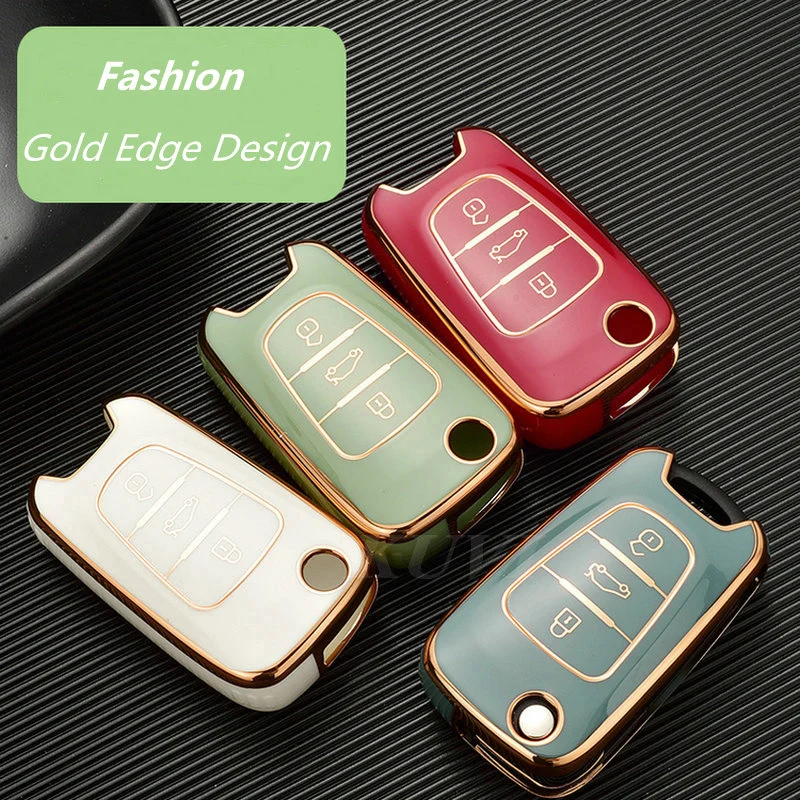 Чехол для автомобильного ключа из ТПУ чехол KIA Rio 3 Soul Optima Ceed K2 K5 Cerato Sportage Hyundai Elantra