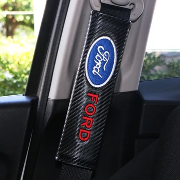 

2PCS Car Seat Belt Cover Auto Shoulder Pad for Ford Mk2 Mk3 Mk4 Mk5 Mk7 Fiesta FOCUS 2 3 4 5 cars Accessories Automobile Styling