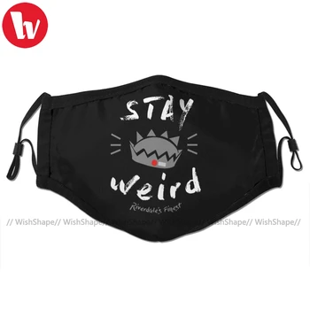 

Riverdale Archie Mouth Face Mask JUGHEAD STAY WEiRD Facial Mask Fashion Cool with 2 Filters for Adult