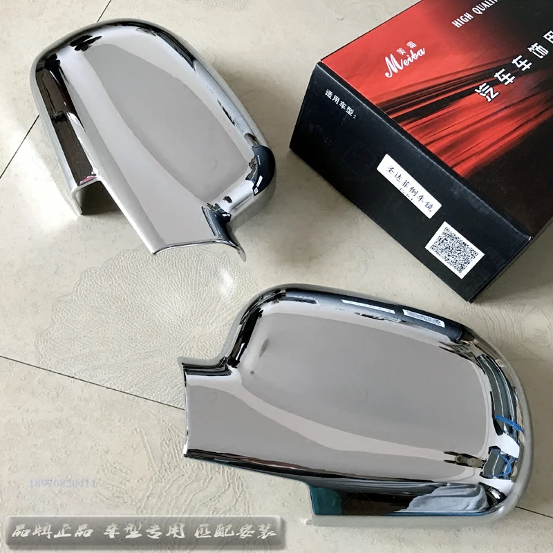 Авто обзор зеркальная крышка отделка декоративные рамки для hyundai Santa Fe 2005-2012 Авто внешние части автомобиля Стайлинг
