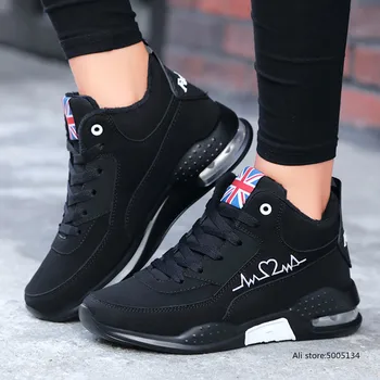

New Women's Sneakers Women Shoes Woman High-Top Cotton Sport Shoes Student Lace Up Casual Sneakers Zapatillas Mujer